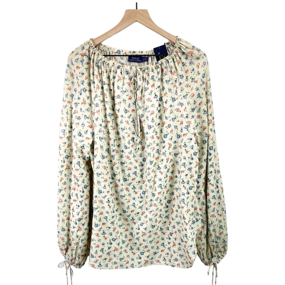 NEW Polo Ralph Lauren Floral Americana Tunic – Lightweight Boho Chic, Size Large - Picture 1 of 13